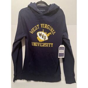 $90 NCAA West Virginia University Mountaineers Hoodie Navy Hoodie Reserve -Small